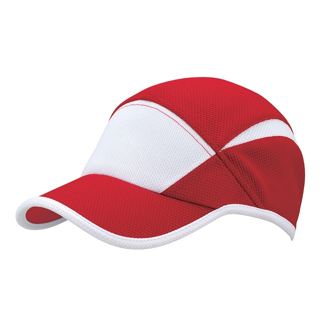 レッド／ホワイト｜快適ツートーンキャップ