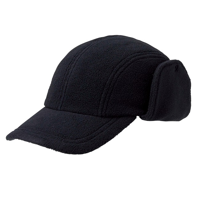 ブラック｜2WAYふわふわキャップ
