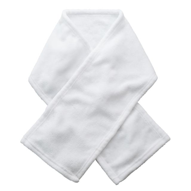 ホワイト｜ソフトタッチフリースマフラー