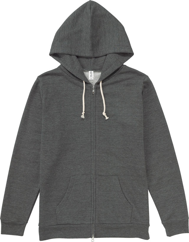 ヘザーブラック｜TRZトライブレンドジップパーカー