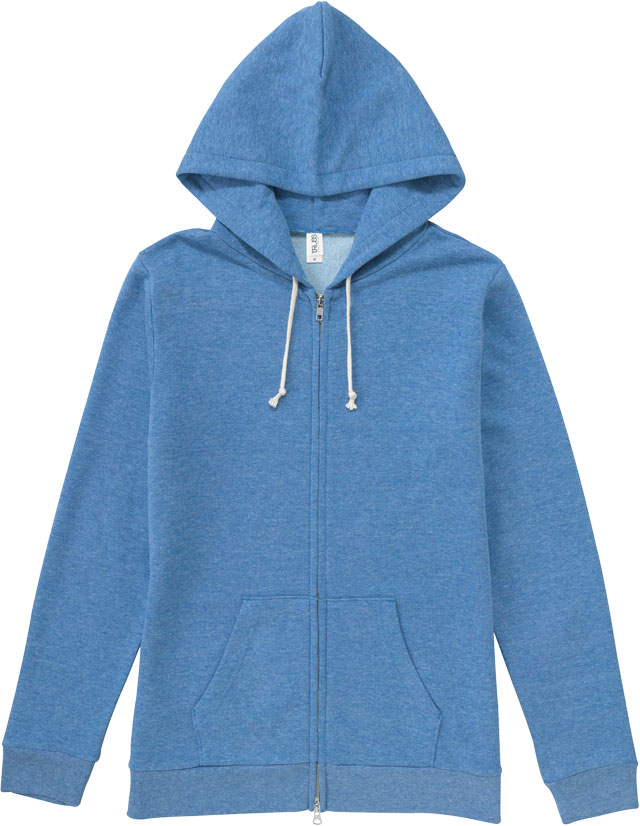 ヘザーブルー｜TRZトライブレンドジップパーカー