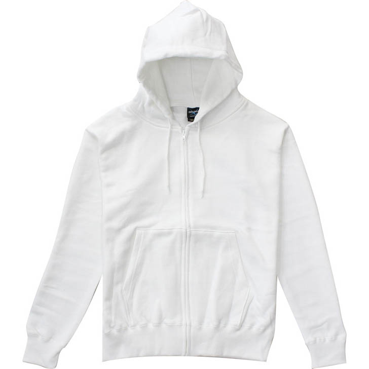 ホワイト｜レギュラージップパーカー
