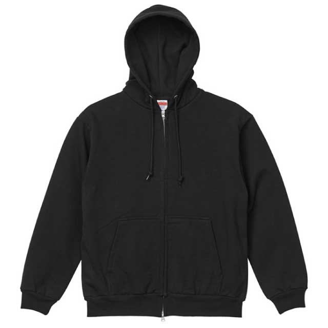 ブラック｜ボリュームフルジップパーカー