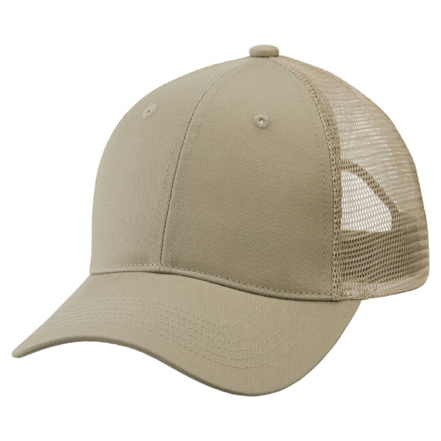 ライトベージュ｜コットンメッシュキャップ