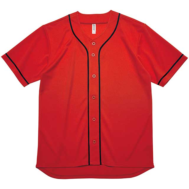 レッド｜ドライベースボールシャツ