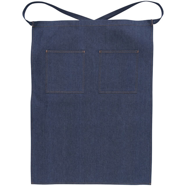 ブルー｜タフなデニムエプロン（腰巻き）