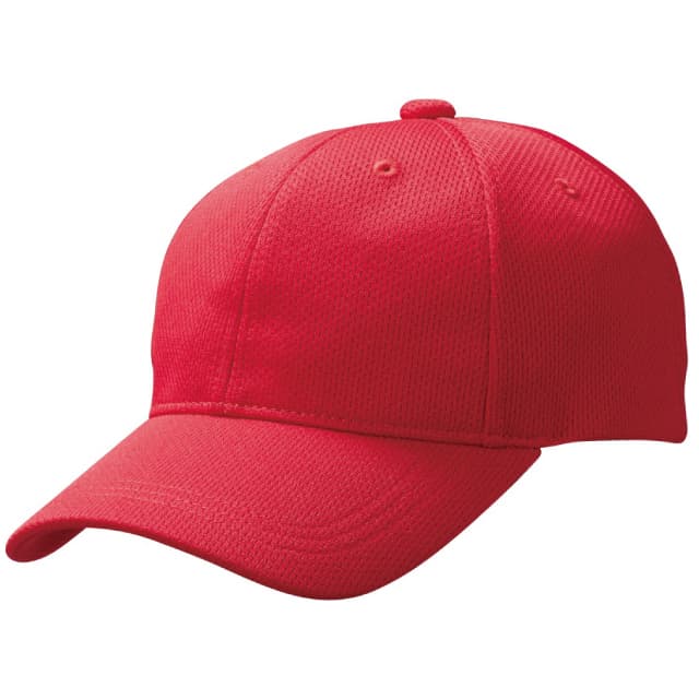 レッド｜快適メッシュキャップ