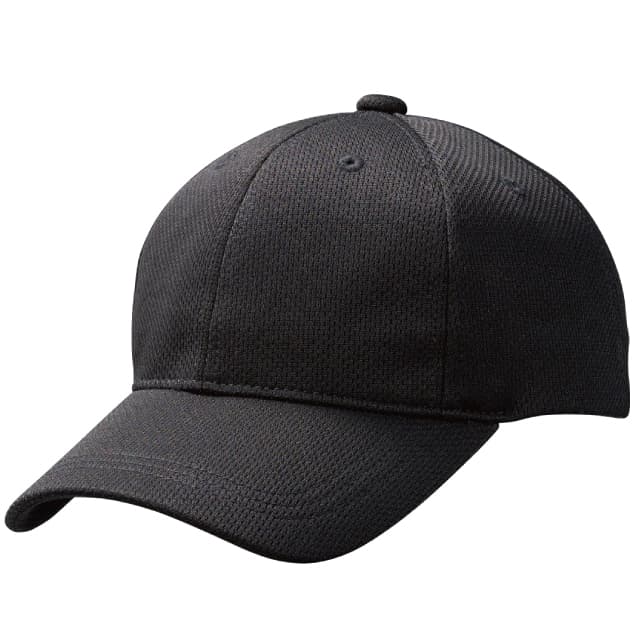 ブラック｜快適メッシュキャップ