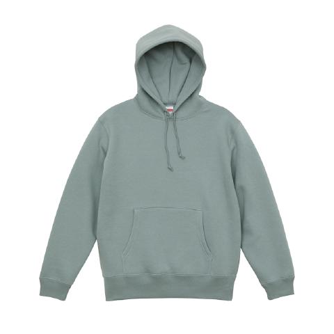 スモーキーグリーン｜裏起毛プルパーカー