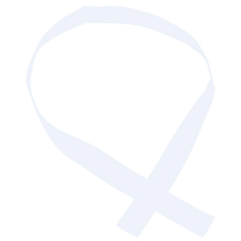 白｜団結はちまき（ネーム刺繍）