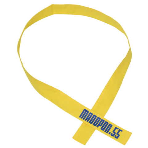 黄｜団結はちまき（ネーム刺繍）