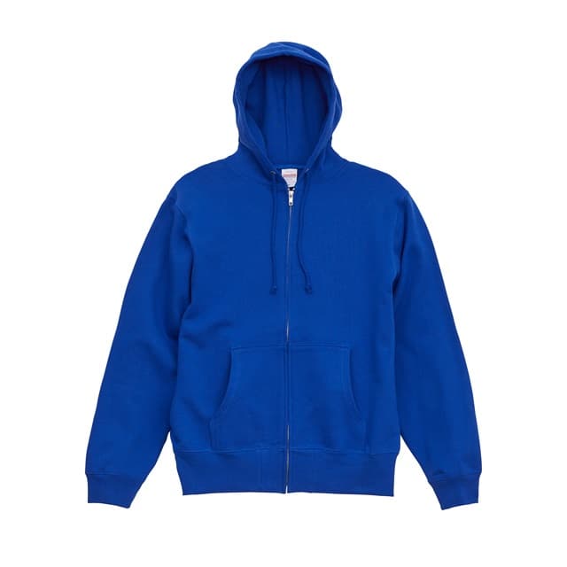 マリンブルー｜カラフルフードジップパーカー