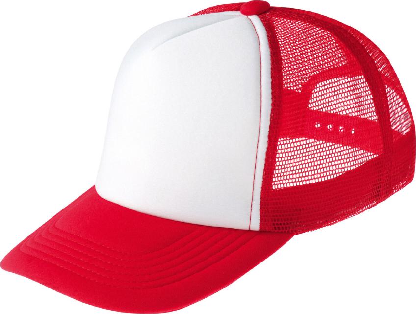 レッド×ホワイト｜カラフルキャップ