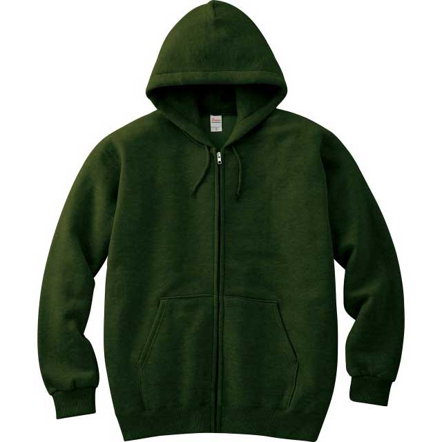 アーミーグリーン｜カラフルライトジップパーカー