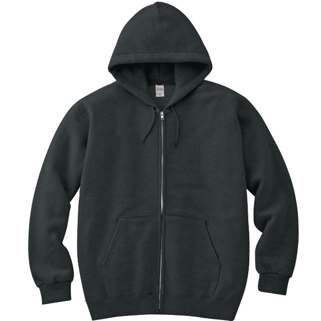 スモークブラック｜カラフルライトジップパーカー