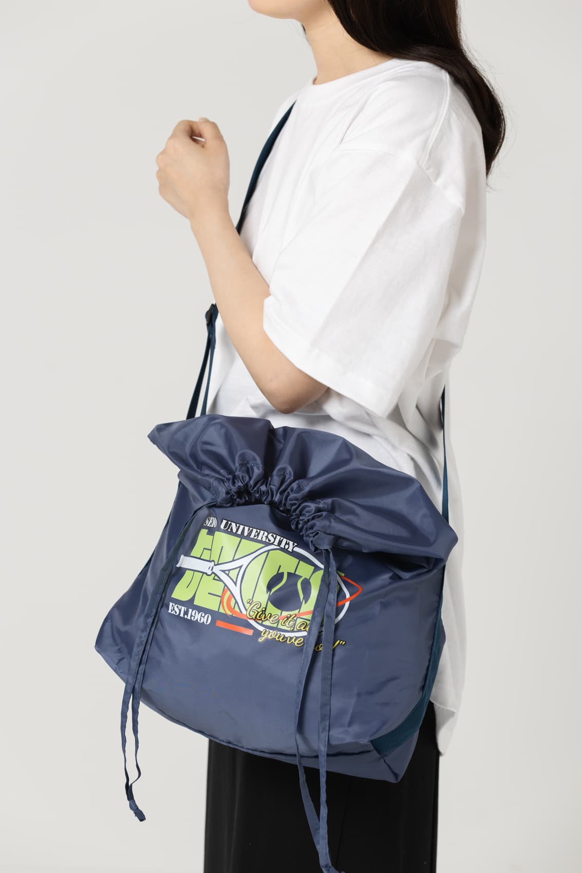 巾着ポリショルダーバッグ