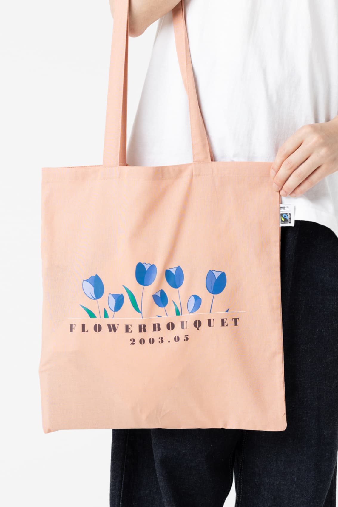 フェアトレードフラットバッグ（L）｜トートバッグ