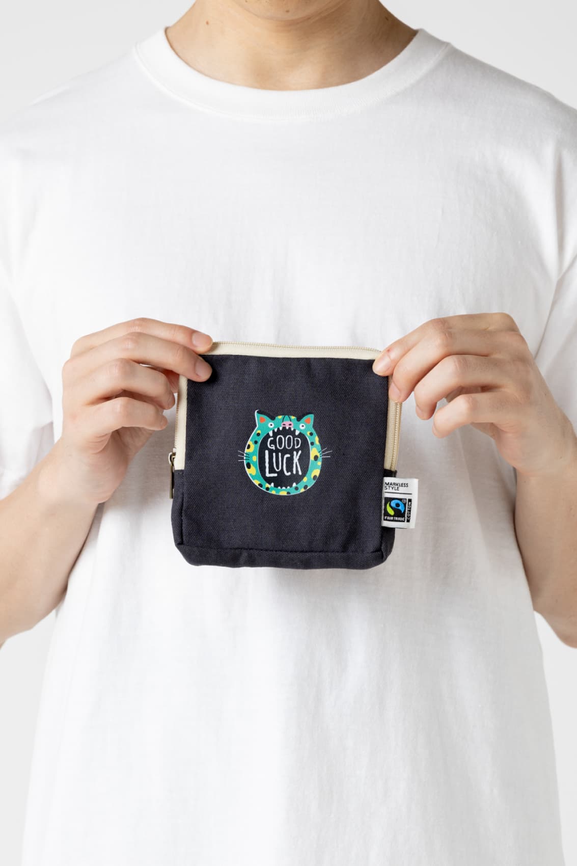 フェアトレードスリムスクエアポーチ（S）｜トートバッグ