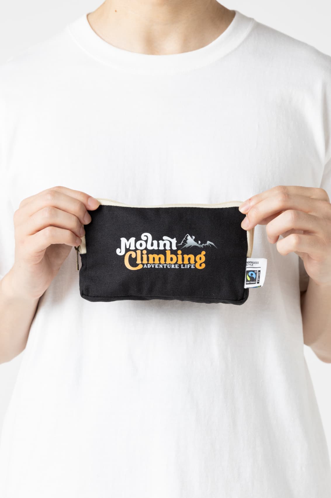 フェアトレードスリムスクエアポーチ（M）｜トートバッグ