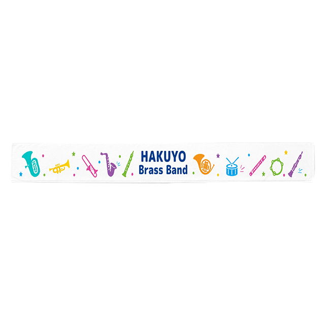 1day ネックタオル綿(インクジェット・ホワイトベース)