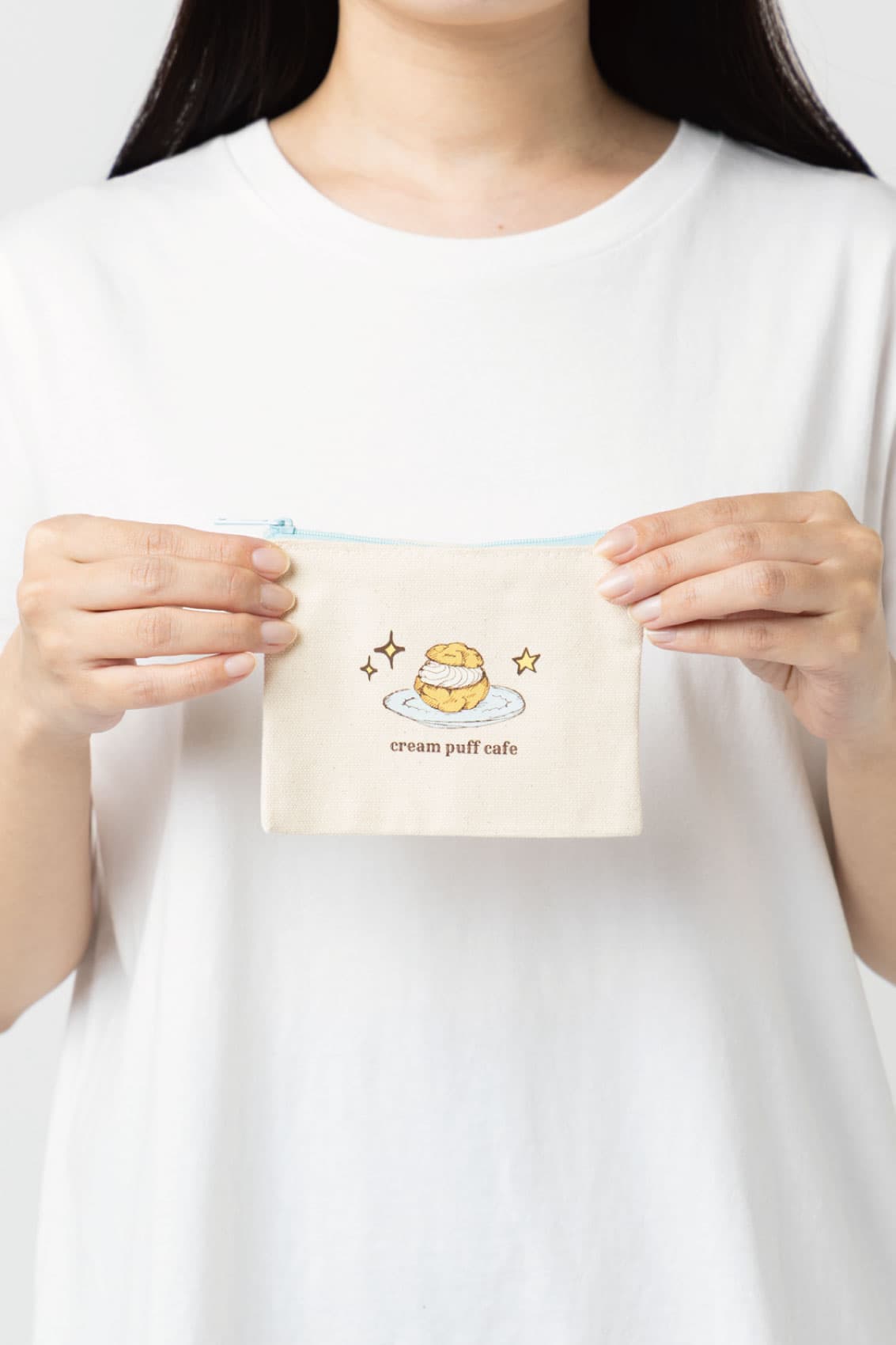 カラーファスナーキャンバスフラットポーチ（SS）｜トートバッグ