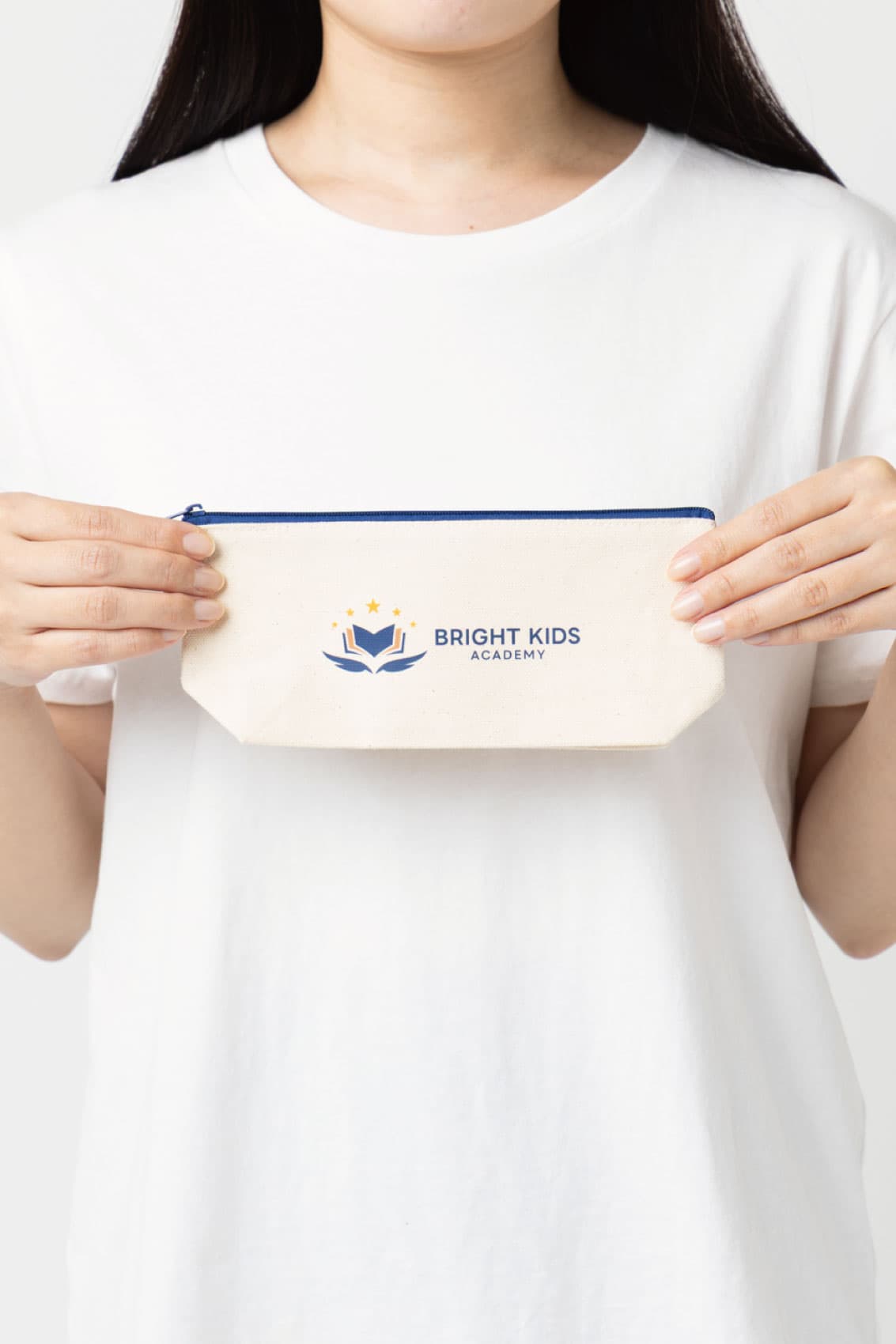 カラーファスナーキャンバスロングポーチ