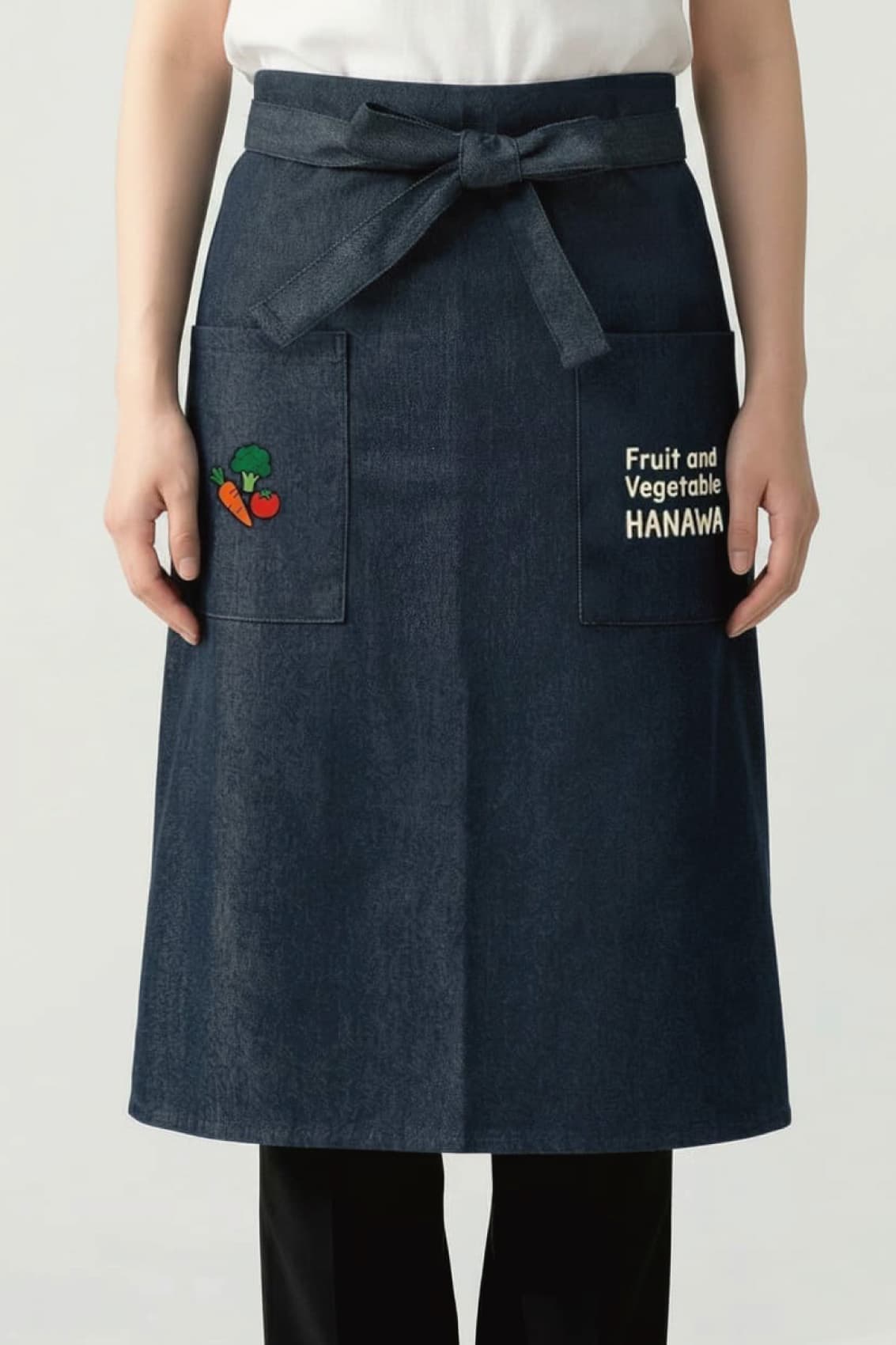 ウォッシュドデニムソムリエエプロン
