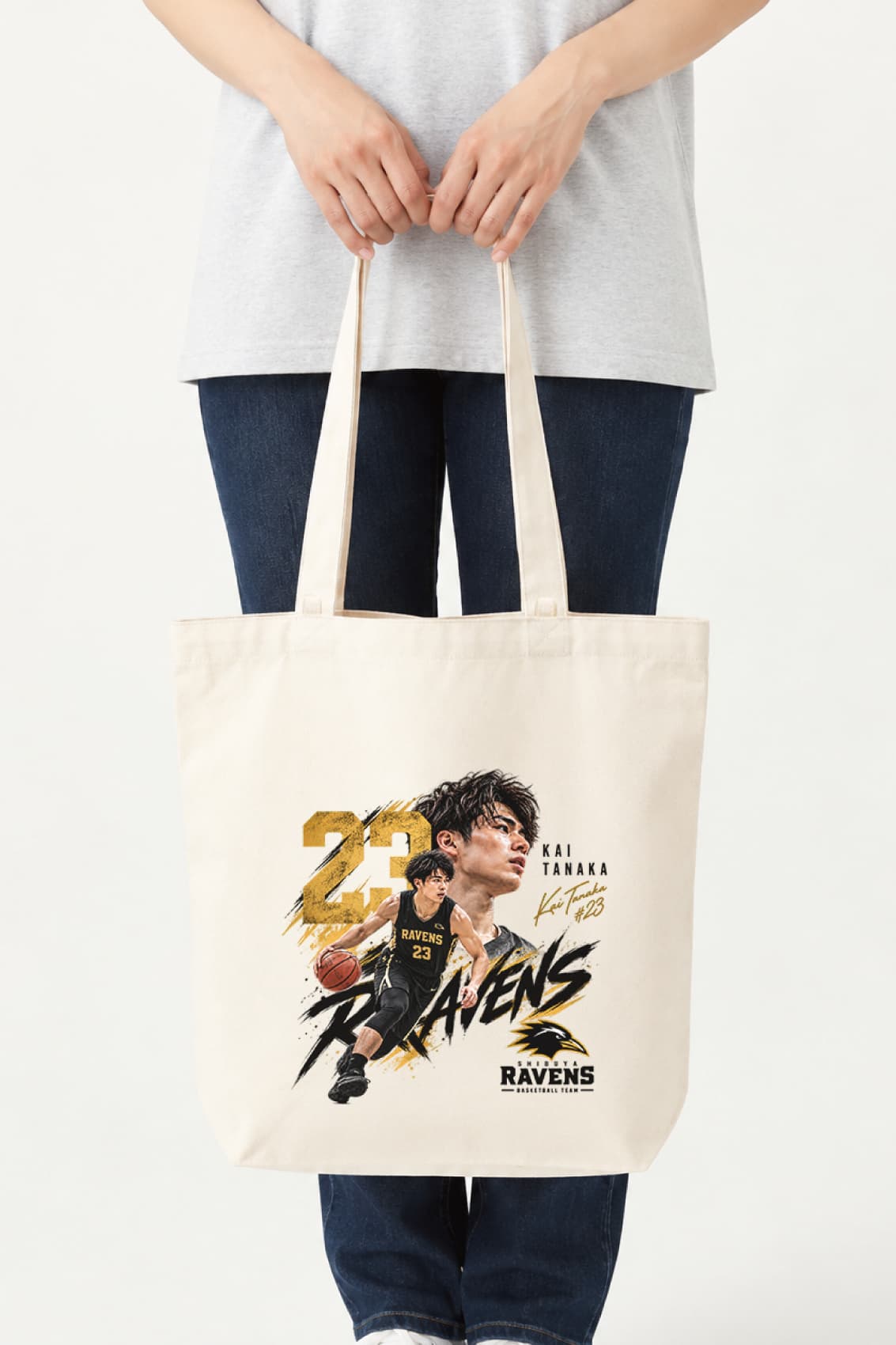 内ポケット＆ループ付きキャンバストート（M）｜トートバッグ