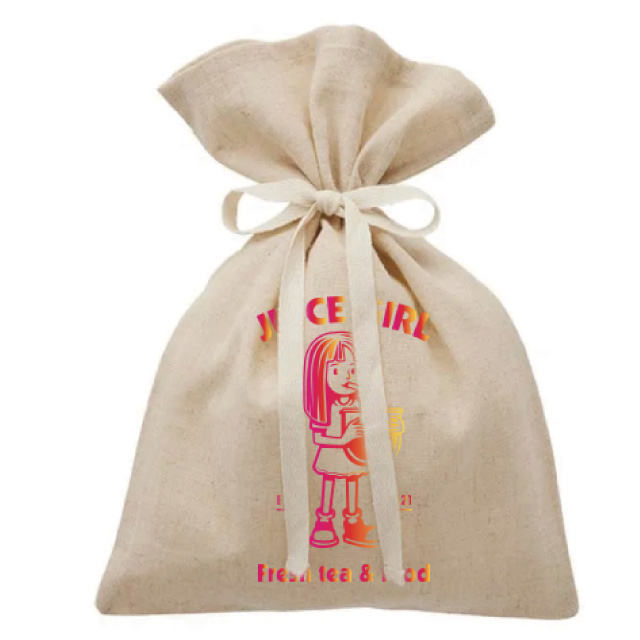 コットンリネンギフト巾着(M)｜トートバッグ