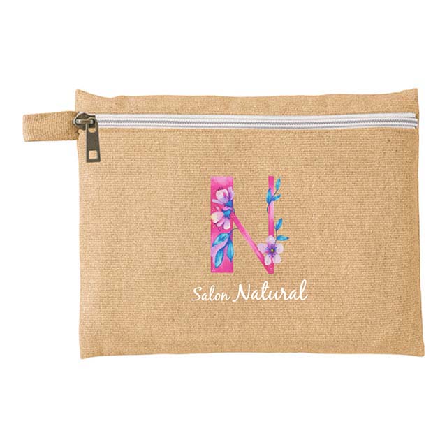 シャンブリックキャンバスフラットポーチ（L）｜トートバッグ