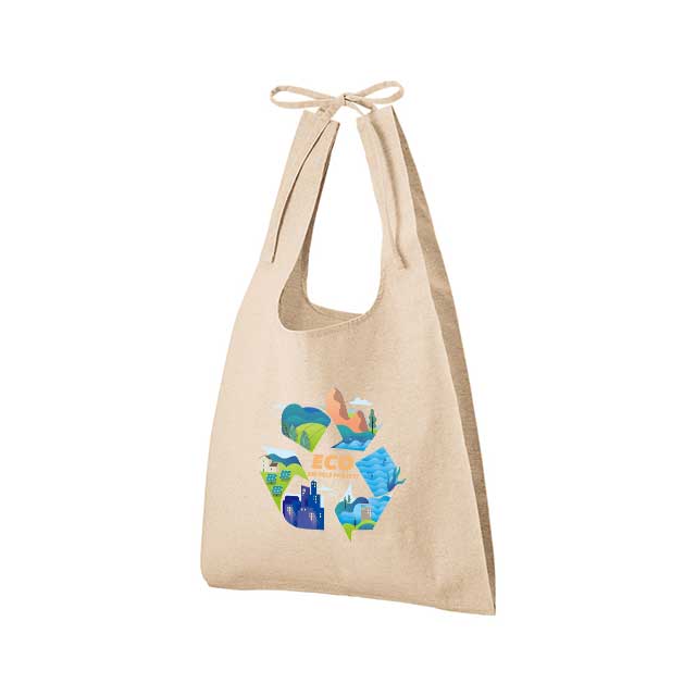 シャンブリック紐付マルシェバッグ