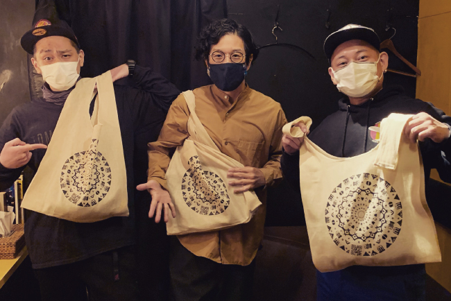 コットンリネンマルシェバッグの作成事例