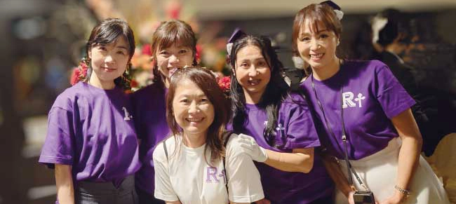 [千葉県]立教大学体育会応援団OBOG会様 ナイスTシャツの着用イメージ