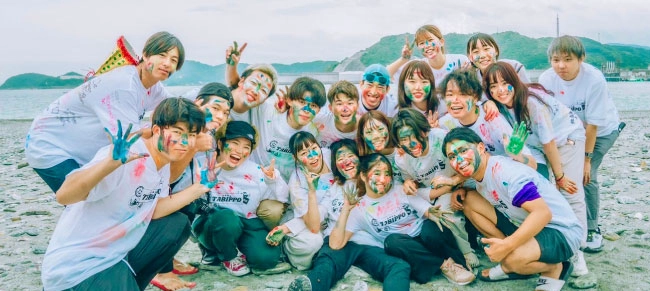 [大阪府]TABIPPO学生支部 西日本支部様 No.1Tシャツの着用イメージ